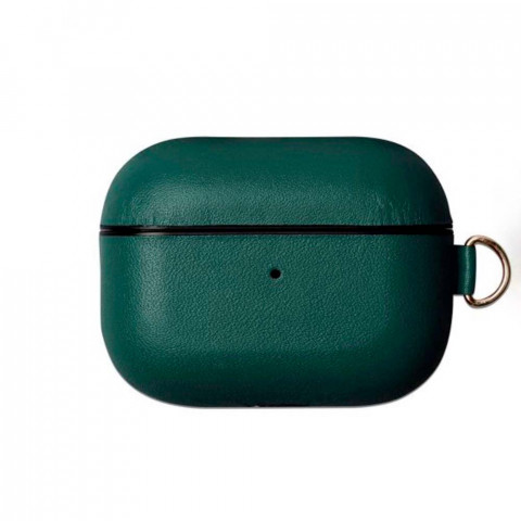 Чехол на AirPods Pro Leather Case Forest green